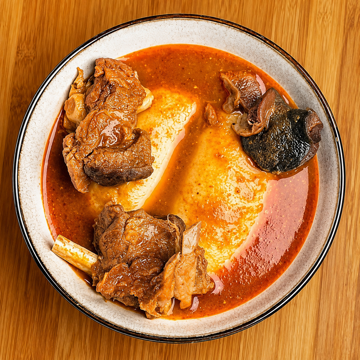 Fufu with Goat